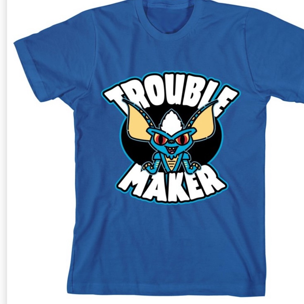 Gremlins Trouble Maker Kids Blue T-Shirt